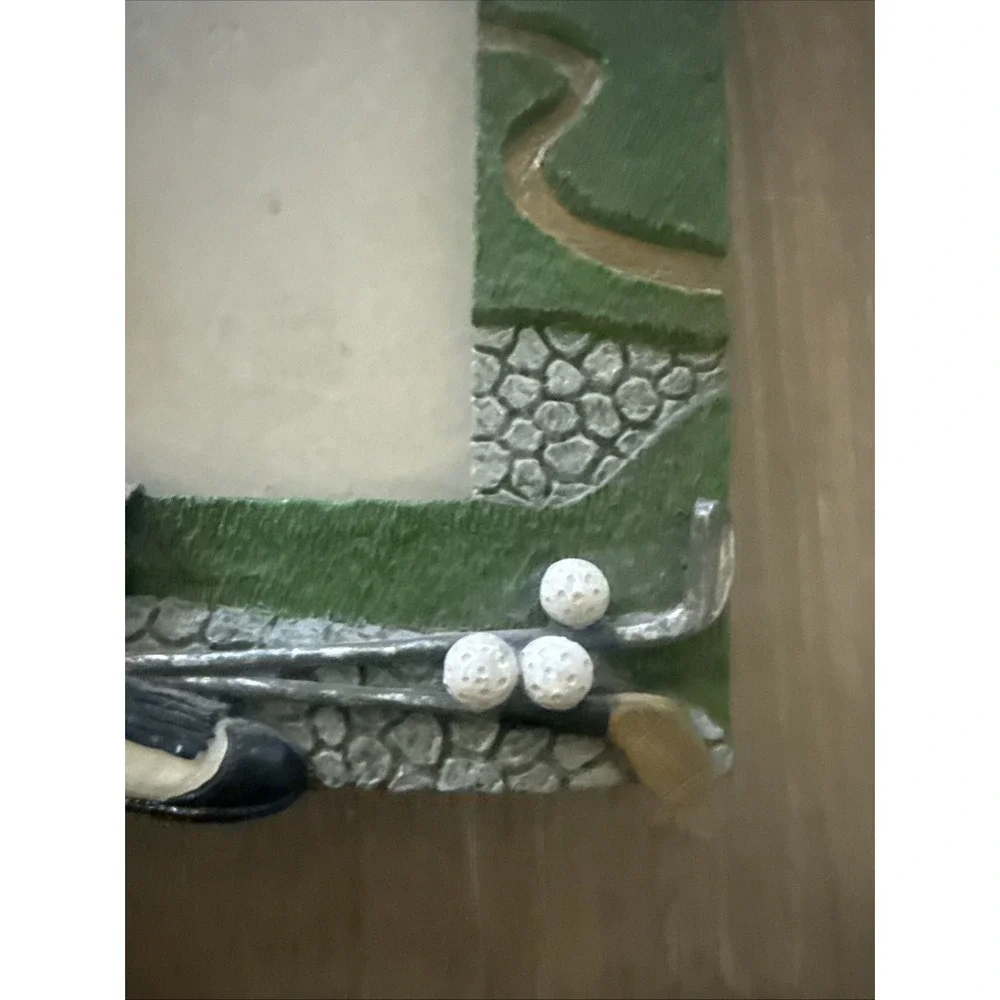 Golf‎ 3D Resin 5x7 Photo Picture Frame Balls Bag Cart Clubs Shoes Hat Gloves